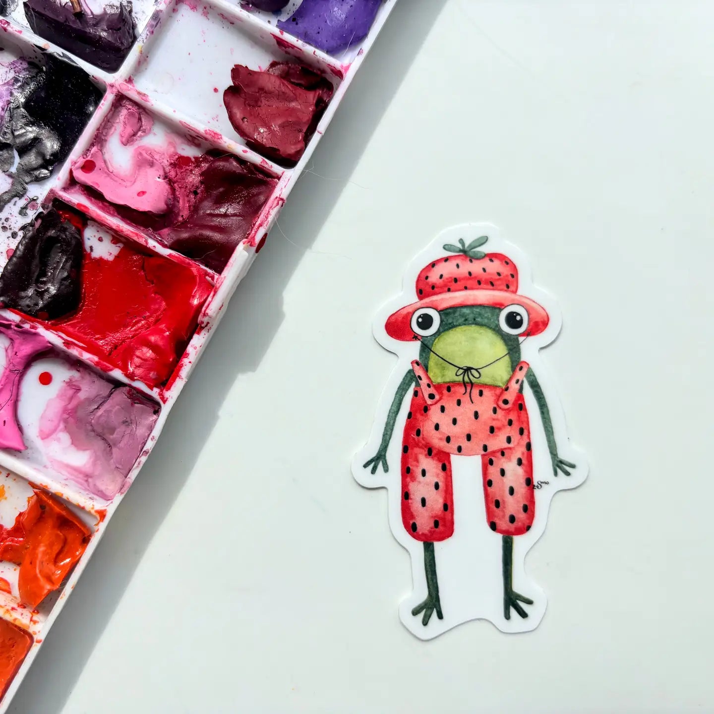 Strawberry Frog Sticker