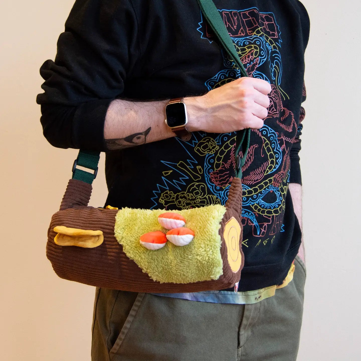Corduroy Log Bag