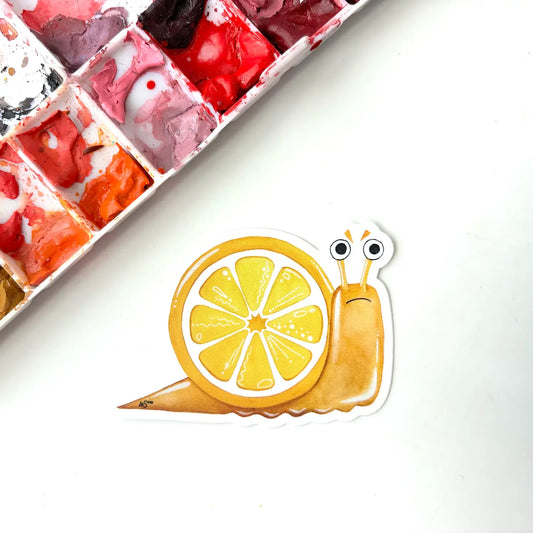 Lemon Snail Sticker
