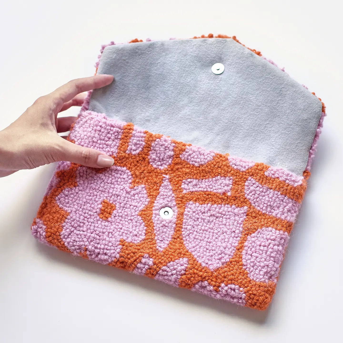 Disco Checkered Clutch