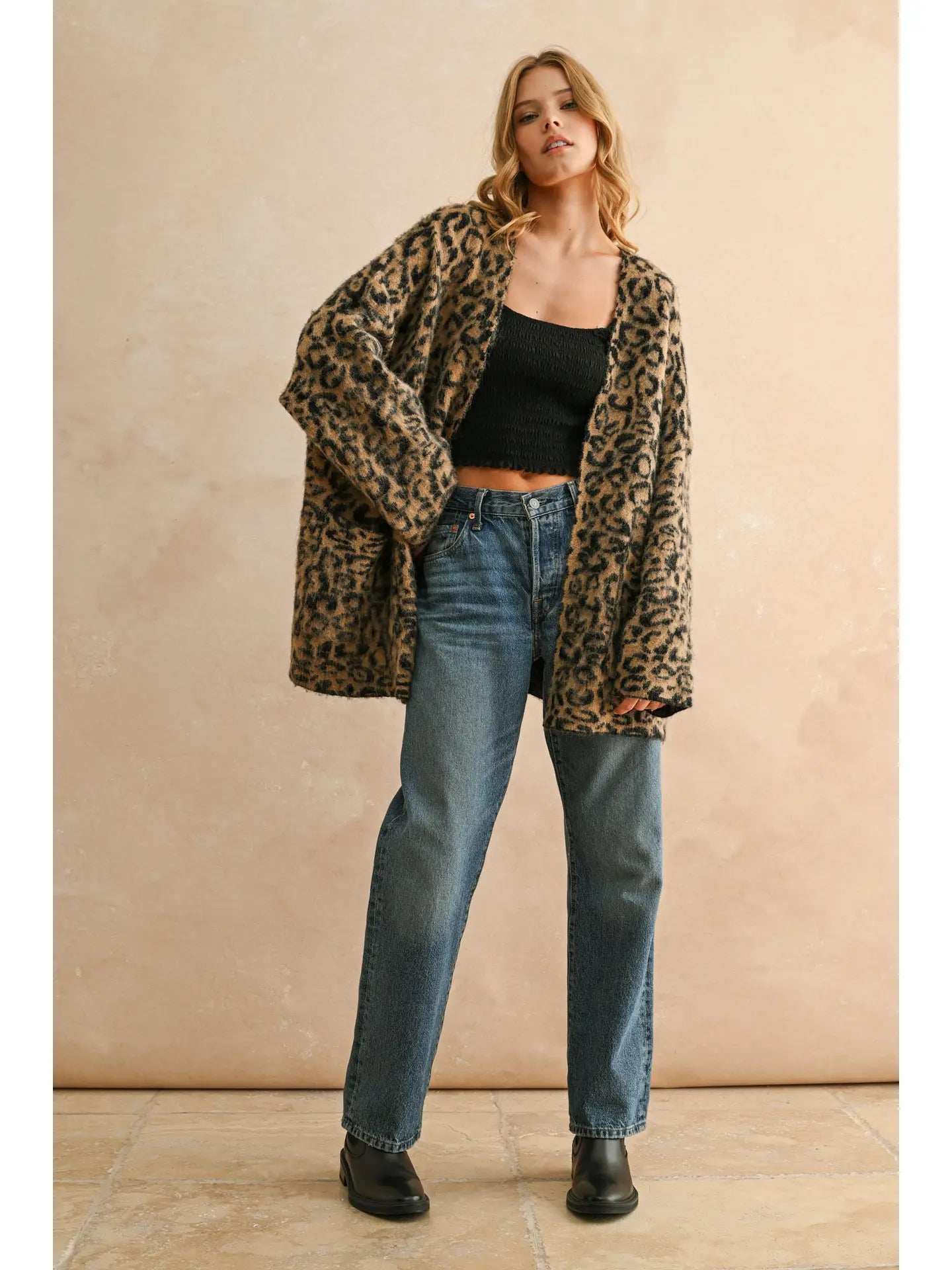 Leopard Oversized Cardigan