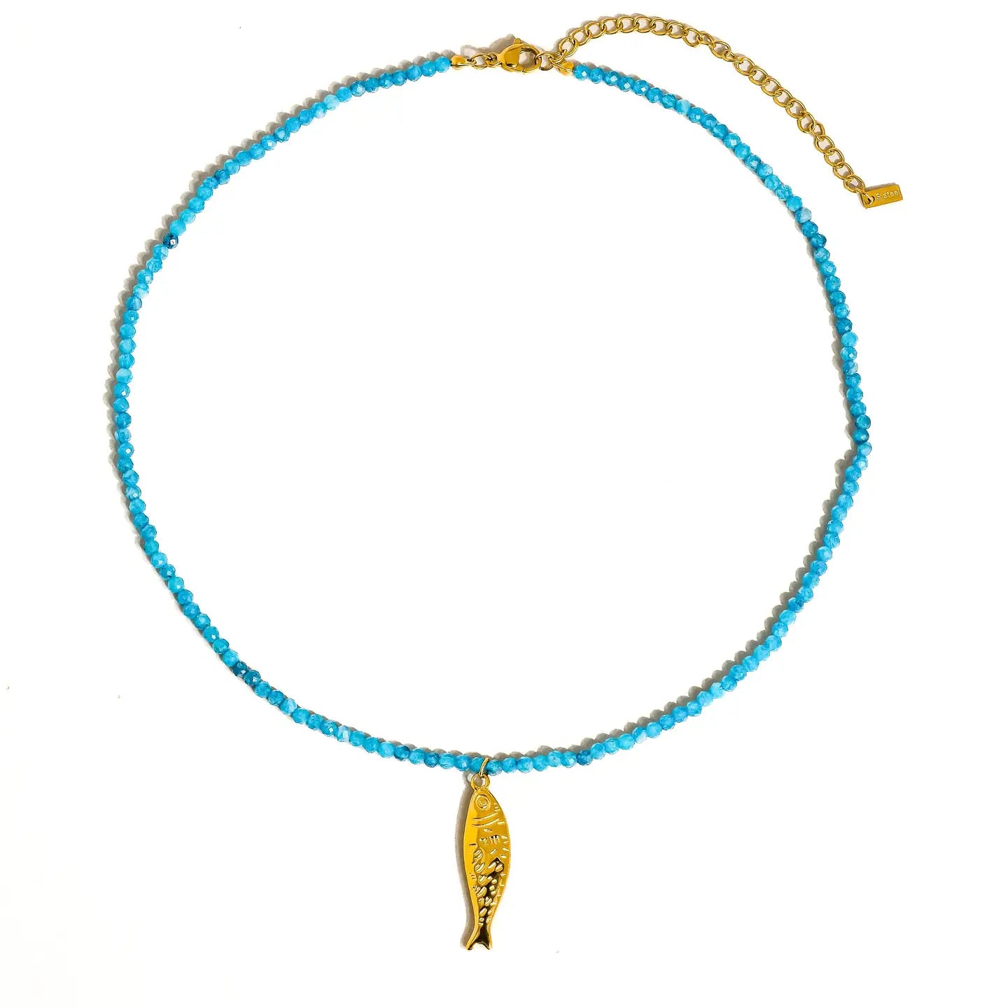 Blue Fish Necklace