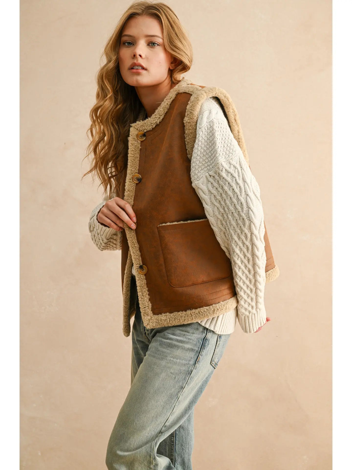 Reversible Sherpa Vest