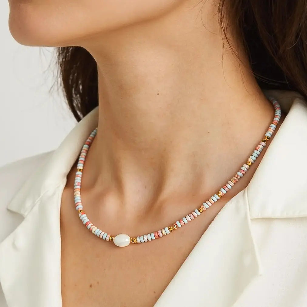 Boho Beaded Necklace