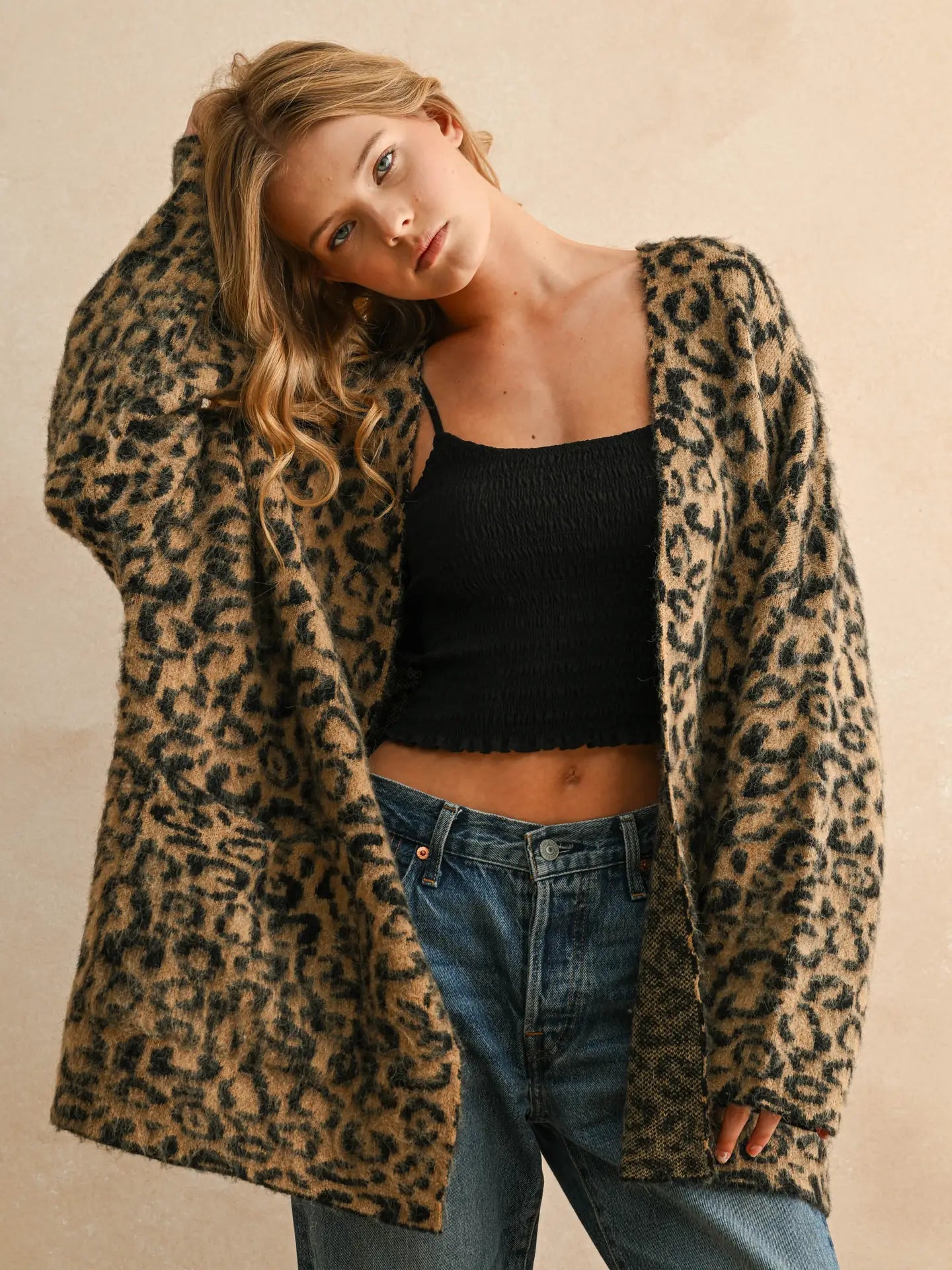 Leopard Oversized Cardigan